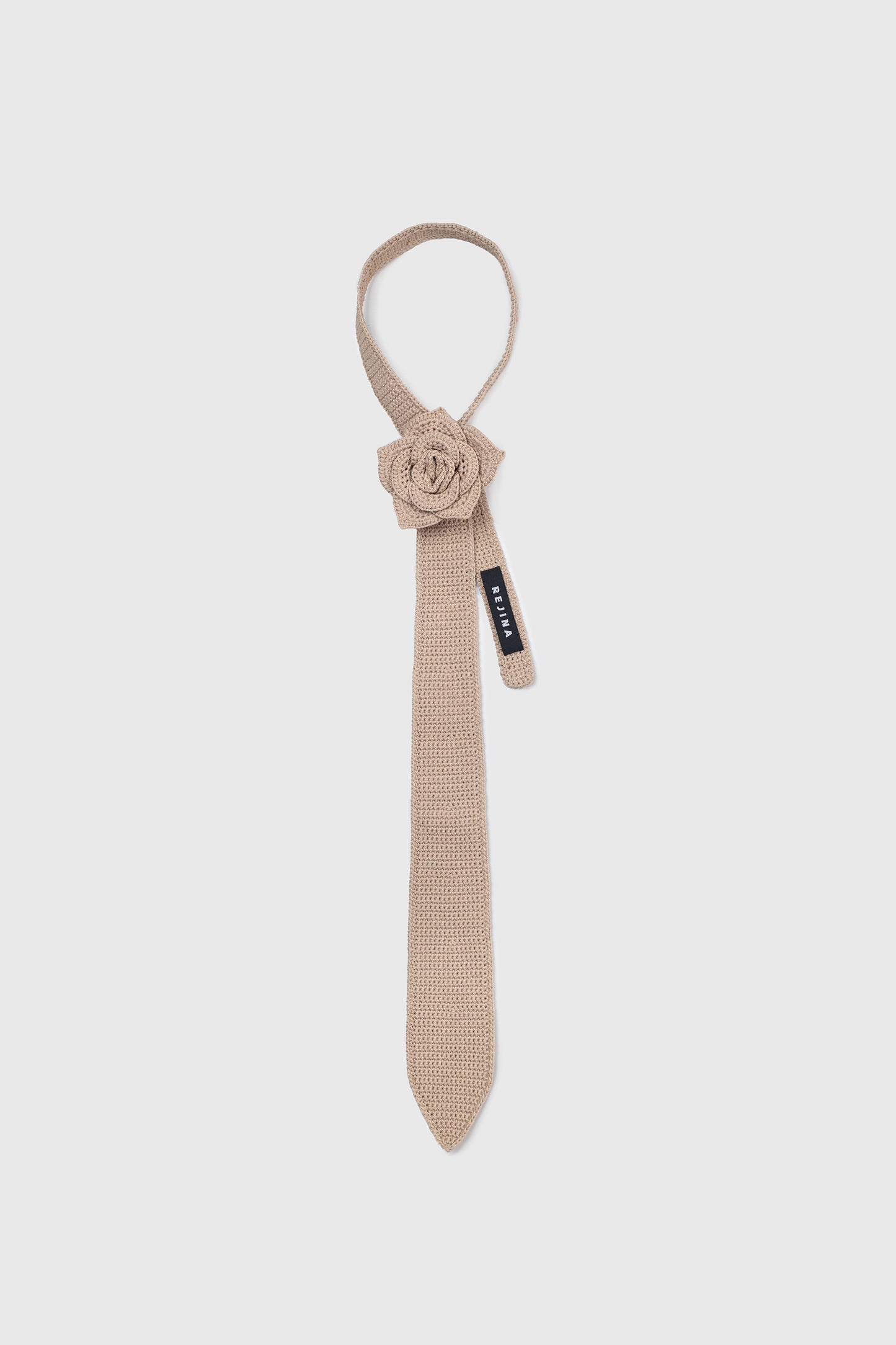 Rosette Tie in Beige
