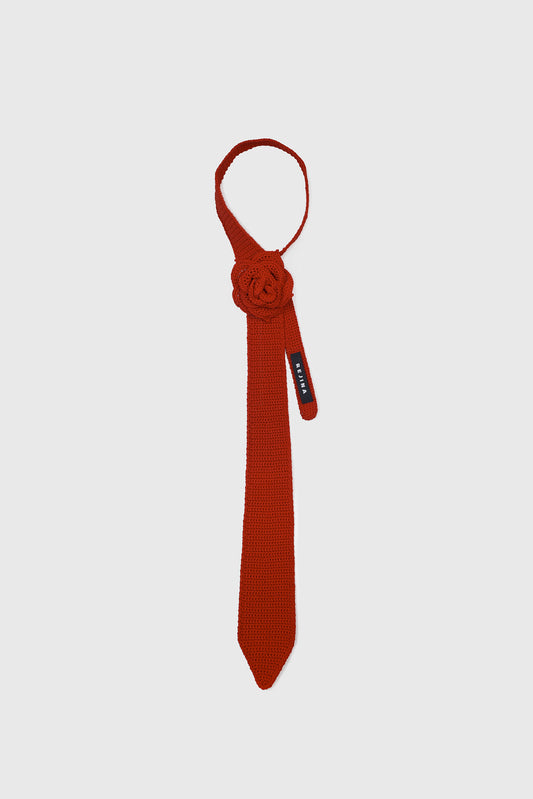 Rosette Tie in Red