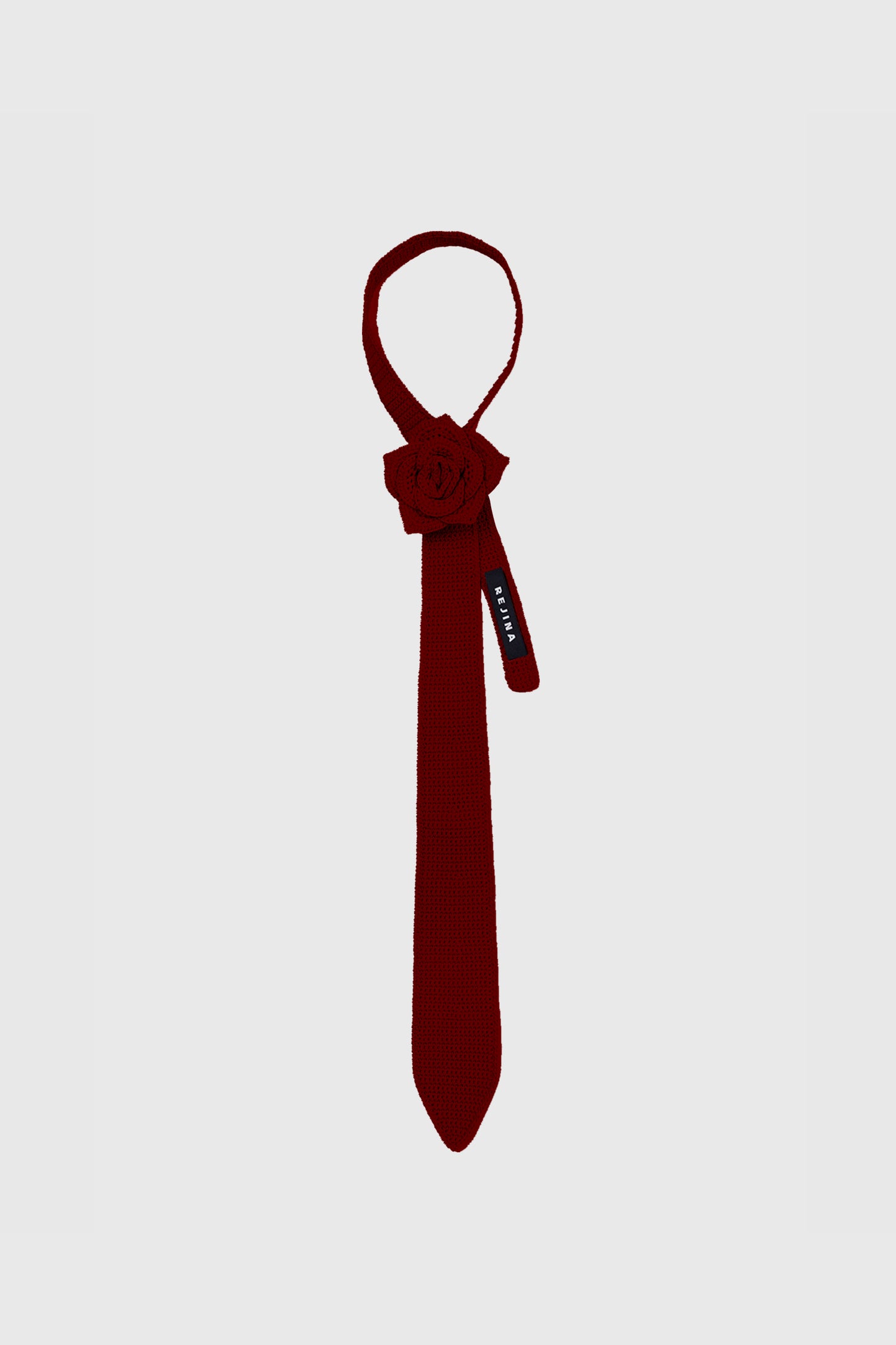 Rosette Tie in Maroon