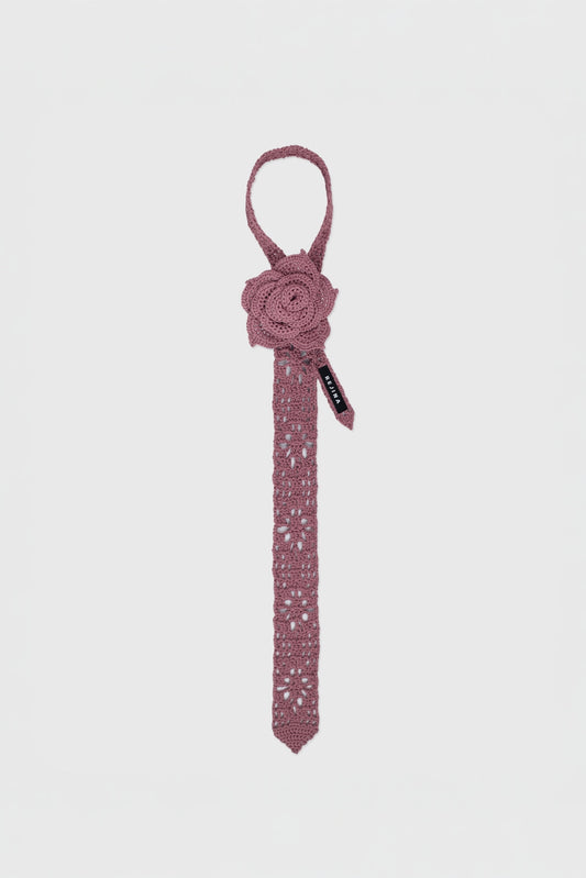 Granny Rosette Tie in Pink