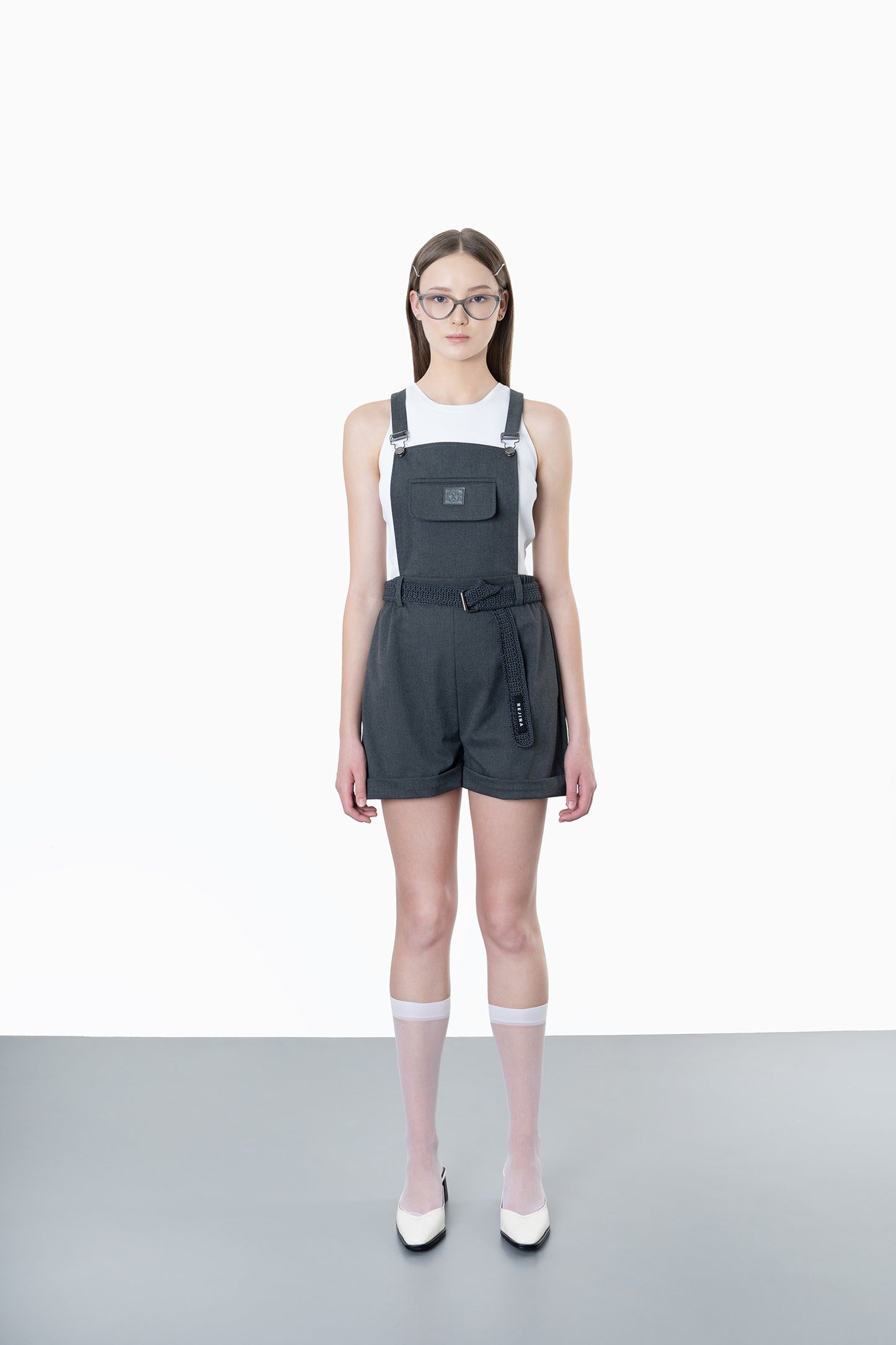 Ada Overalls in Grey