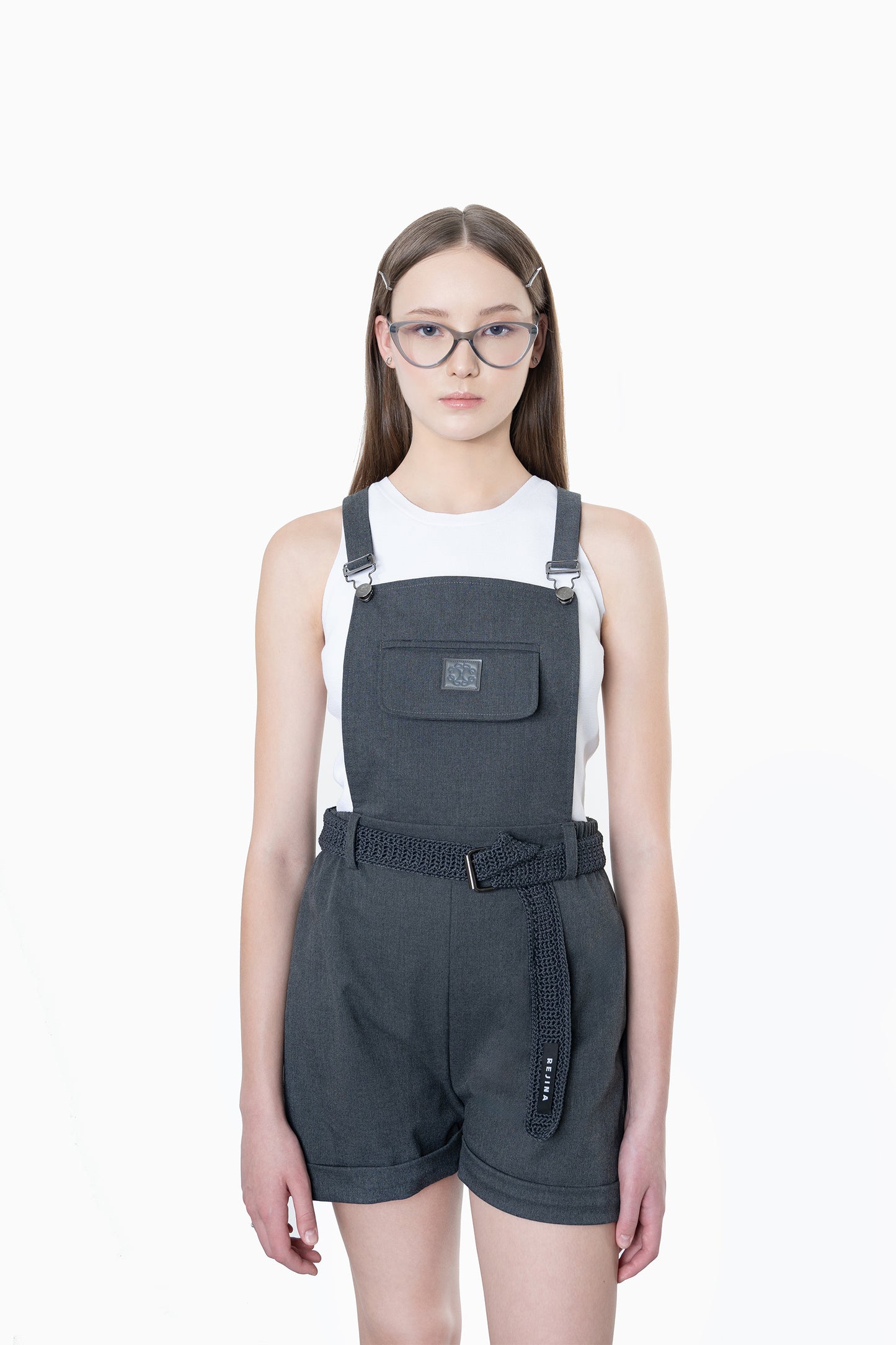 Ada Overalls in Grey