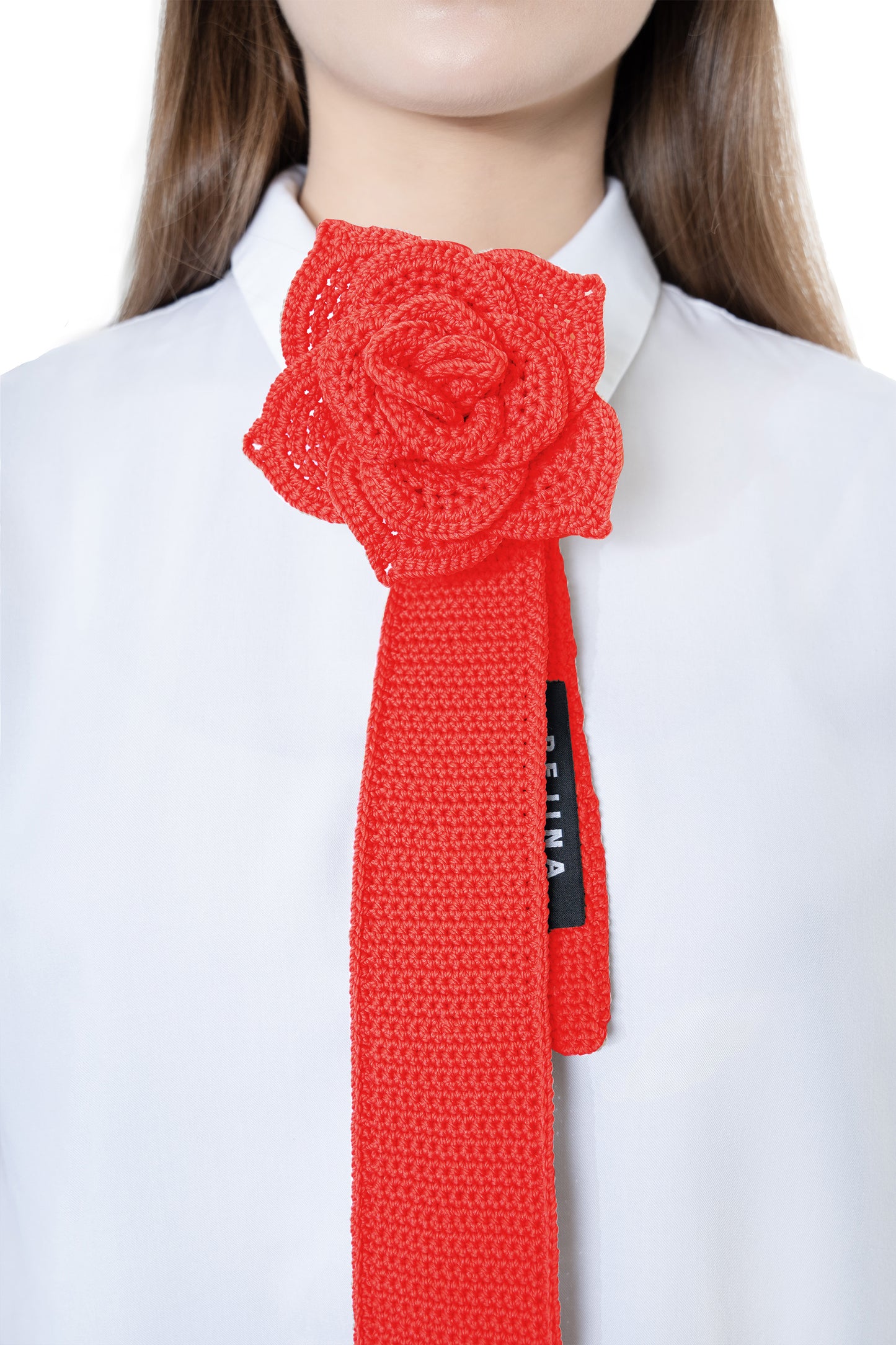 Rosette Tie in Red